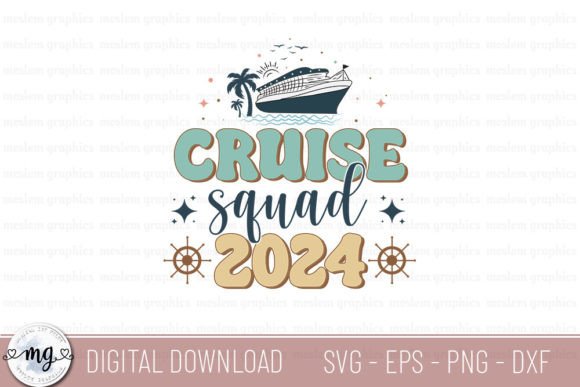 Cruise Squad 2024 - SVG: A Versatile Embroidery Design