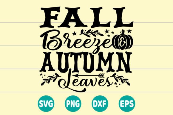 Fall Breeze Autumn Leaves SVG for Creative Crafts