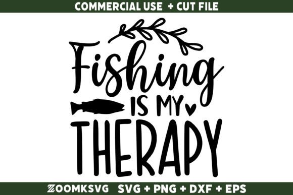 Fishing is My Therapy SVG: A Versatile Graphic for Crafts