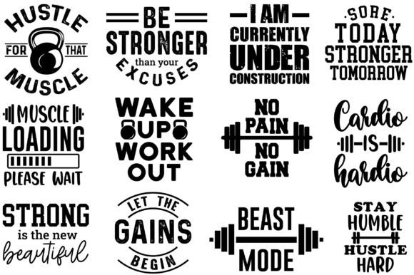 Fitness SVG Design Bundle: A Must-Have for Creative Crafts and Graphics