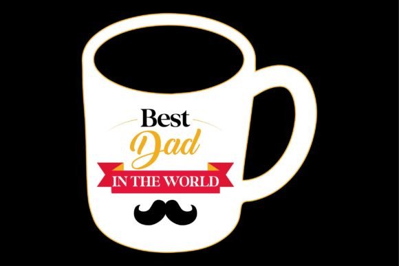 Happy Father's Day Mug Design for Graphics and Crafts