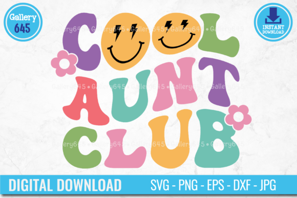 Review: Cool Aunt Club Retro Groovy Graphics for Crafts