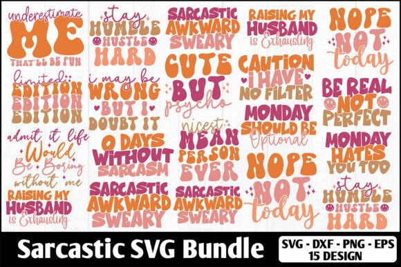 Sarcastic SVG Bundle: A Versatile Graphics Asset for Creative Crafts
