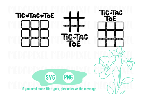 Tic Tac Toe Bag Valentine's Day SVG for Creative Crafts