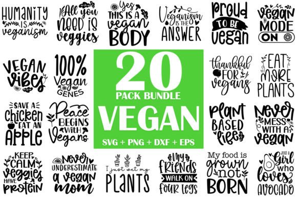 Vegan SVG Bundle: Graphics & Crafts for Makers