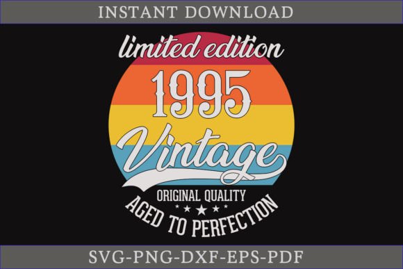 Vintage 1995 Aged to Perfection: A Craft and Graphics Gem