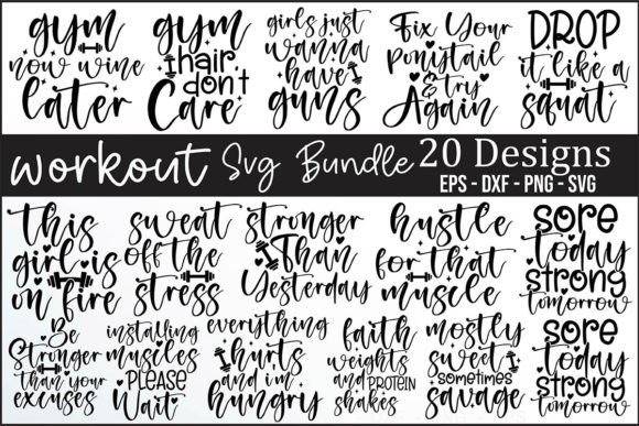 Workout SVG Bundle: A Must-Have for Crafts and Graphics